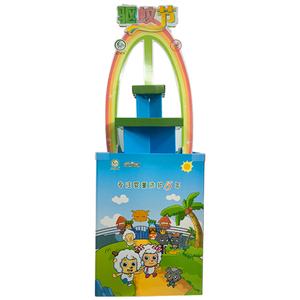 Siêu thị tùy chỉnh Pop sóng <span class=keywords><strong>point</strong></span> <span class=keywords><strong>of</strong></span> Sale tông <span class=keywords><strong>Standee</strong></span> shipper hiển thị vòng tông Dump Thùng - Product Image 4