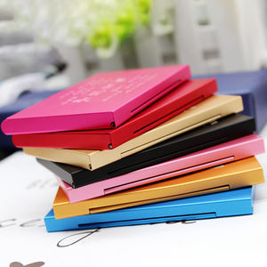 Tempat kartu bisnis aluminium Aloi, kotak kartu bisnis Laser ukiran promosi hadiah logo ukiran - Product Image 1