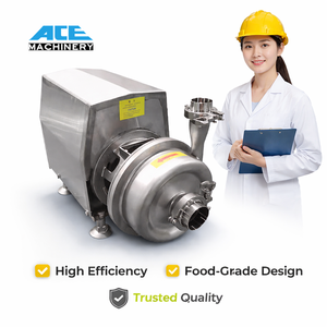 Pompe centrifuge sanitaire de qualité alimentaire avec chariot et commande - Product Image 4