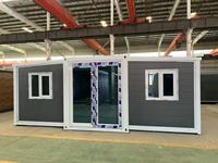 Maison en conteneur extensible de 20 pieds, atelier/villa modulaire préfabriqué à assemblage rapide pour centres de villégiature, acier chinois pour parc extérieur