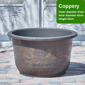 Produttori all'ingrosso vaso di fiori in porcellana imitata grande diametro grande <span class=keywords><strong>ninfea</strong></span> vaso di plastica - Product Image 6