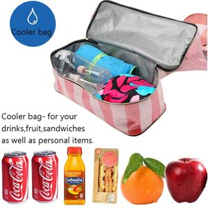 Sac de plage en maille avec compartiment séparé pour articles secs et humides, fond imperméable, grand sac de sport en tissu Oxford - Product Image 2