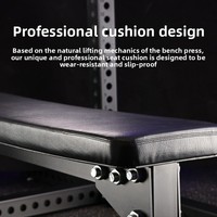 Banc de musculation pliable en acier, horizontal, pour exercices de poussée, squat, multifonctionnel, usage commercial, unisexe