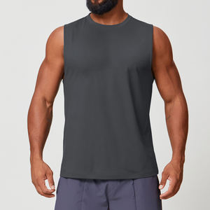 Camiseta Deportiva de Secado Rápido para Hombre, Chaleco de Entrenamiento, Camiseta sin Mangas Ligera, Suave y Transpirable de Poliéster para Correr - Product Image 2