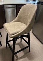Fauteuil de salon d'hôtel moderne, durable, écologique, imperméable en cuir PU avec dossier haut et pieds en métal pour chambre et mobilier d'hôtel