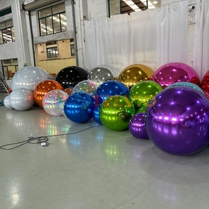 Bola de espejo inflable de <span class=keywords><strong>discoteca</strong></span> brillante gigante, esfera flotante para eventos al aire libre, modelos de fiestas de Navidad, inflables publicitarios - Product Image 5