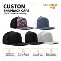 Casquette Trucker Homme Personnalisée avec Logo, 6 Panneaux, Visière Plate, Broderie, Maille Respirante et Imperméable, Réglable, Tendance