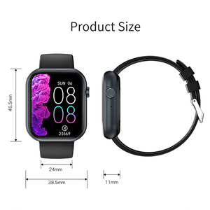 Reloj inteligente Android de 1,83 pulgadas personalizado al por mayor, reloj inteligente ECG, acelerómetro 3D, pulsera de <span class=keywords><strong>baja</strong></span> energía con dientes azules - Product Image 4
