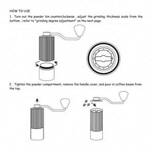 Moulin à café manuel en acier inoxydable CNC, à meules coniques, réglable, pour expresso, idéal pour les voyages et comme cadeau, vente en gros - Product Image 6