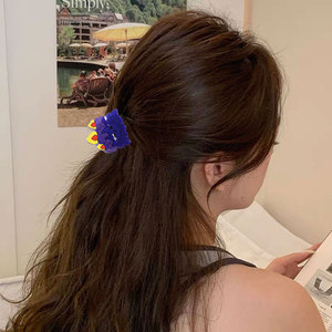 Halloween chat noir citrouille cheveux griffe foncé gothique acrylique cheveux griffes avec fantôme château conception nouveauté cheveux accessoires pour femmes - Product Image 4