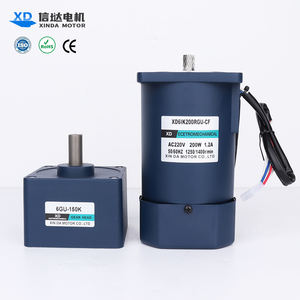 มอเตอร์เกียร์เหนี่ยวนำสำหรับสายพานลำเลียง 220v แรงบิดสูง เสียงรบกวนต่ำ มอเตอร์ไฟฟ้ากระแสสลับเฟสเดียว 200W พร้อมตัวควบคุมความเร็ว - Product Image 3