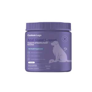 Poudre de soutien des glandes anales pour animaux de compagnie avec des coques de psyllium pour la régularité digestive et la prévention des frottements chez les chiens et les chats - Product Image 2