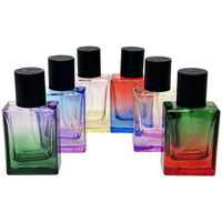 Bouteille de parfum de luxe originale 20ml 30ml 35ml bouteille de parfum irisé bouteilles de parfum de couleur en verre 50ml avec boîte