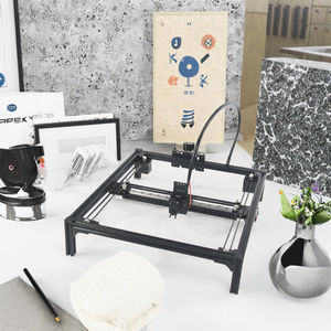 DIY LY Nouvelle <span class=keywords><strong>machine</strong></span> de gravure laser à fibre de <span class=keywords><strong>style</strong></span> rail, refroidie par air, pour dessin et écriture sur cadre de bureau, compatible A2, acrylique et pierre - Product Image 3