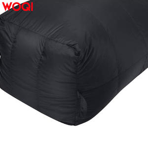 Sac de couchage Woqi Mummy 3 saisons en nylon noir pour adulte, randonnée, camping, respirant, longueur standard - Product Image 5
