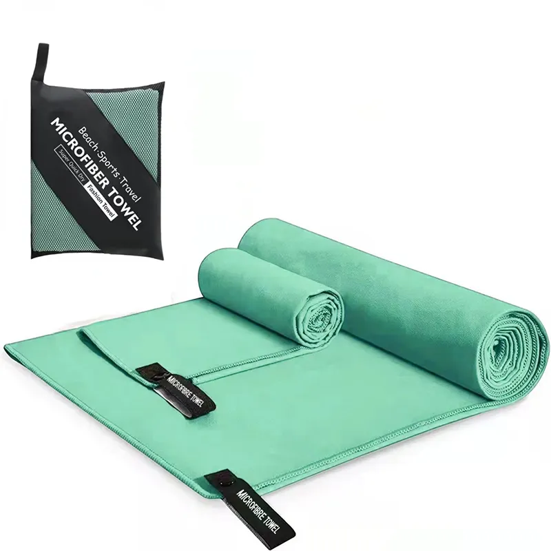 Microfiber Custom Gym Towel Yoga Outdoor Sports Toalhas com logotipo personalizado suor absorvente e toalhas de secagem rápida