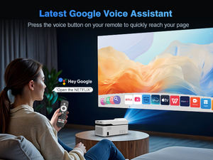 Projecteur à ultra courte focale LCD LED HY450NTV, licence officielle Netflix, résolution native 1080p, intégré, portable, home <span class=keywords><strong>cinéma</strong></span> - Product Image 4