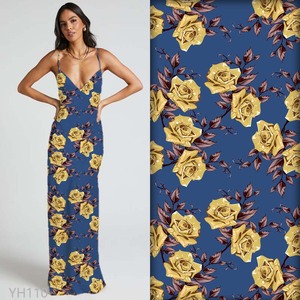 Fashional hafif Polyester şifon çiçek dijital baskılı kumaş etek ve Sarees için özelleştirilebilir desen tasarımı yapma - Product Image 6