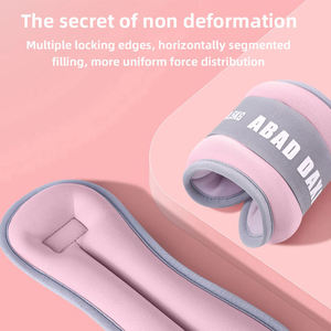 Pesas Ajustables Cuadradas de Neopreno y Arena de Hierro, Transpirables, Duraderas y Reutilizables para Muñecas y Tobillos de Gimnasia - Product Image 3