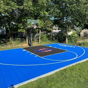 Revêtement de sol pour terrain de basketball de qualité supérieure, dalles en polypropylène à fixation rapide, tapis spécialisé pour terrain de campus - Product Image 2