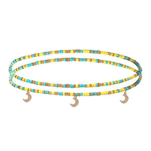 Collier ras du cou Mardi Gras avec perles en forme d'étoile en perles de polymère, chaîne de cou, collier multi-rangs, pendentif, bijoux de mode - Product Image 6