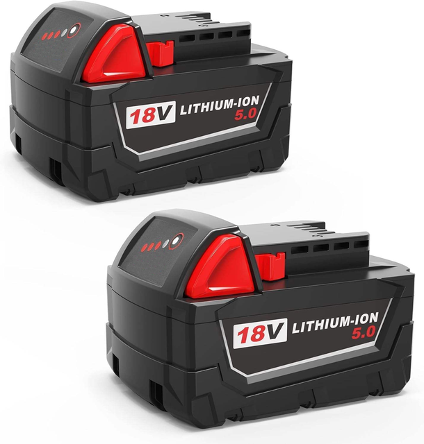 18V 5.0AH 6.0AH 48-11-1850 Power Tool Battery Pack Replacement Battery for M18B Cordless Power Tool Lithium Ion Batteries