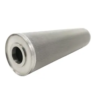 5 to 250um stainless steel sintered filter sintered SUS micro-fiber filter media with DOE SOE in 5 to 40 inches silicon gasket