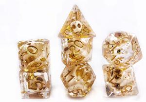 DNDND Blood Spot Skull Resin Dice Set pour les jeux <span class=keywords><strong>de</strong></span> rôle <span class=keywords><strong>et</strong></span> <span class=keywords><strong>de</strong></span> table Dungeons and <span class=keywords><strong>Dragons</strong></span> DND - Product Image 2