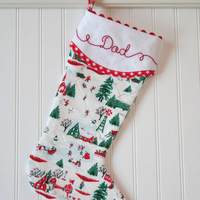 Chaussettes décoratives personnalisées pour sapin de Noël Bas de Noël personnalisés avec nœud