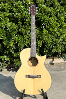 Aiersi High Quality Acoustic Guitar Solid Spruce Top and Rosewood OEM ODM Cutaway Folk Music Instrument Made China Factory