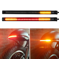 Tira de Luces LED Universal para Motocicleta, Luz de Freno, Direccional, Impermeable, Luz Trasera para Matrícula, para Modificación de Bicicletas Eléctricas y Scooters