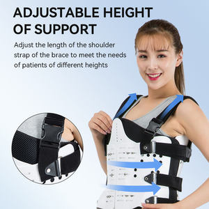Thoracolumbar medis penjepit fiksasi Orthosis, penjepit fiksasi rehabilitasi tulang belakang pinggang dapat disesuaikan untuk rehabilitasi fisik - Product Image 5
