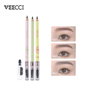 Crayon Eyeliner Imperméable 2-en-1 à Double Extrémité Maquillage des Sourcils Style Pinceau Plat Poignée Pratique pour Crayon à Sourcils - Product Image 3