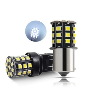 Ampoules LED clignotantes pour voiture 1156 BA15S 1157 BAY15D P21/5W, feux de signalisation, 2835 33SMD, feux de recul automatiques, feux de freinage, feux arrière 12V - Product Image 3