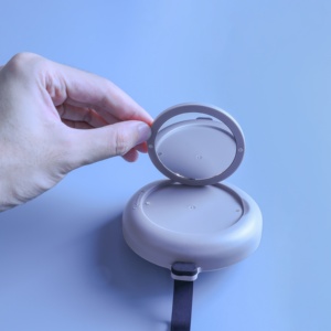 Opbergdoosje voor beugel met magnetische sluiting, spiegel en ruimte voor een aangepast logo - Product Image 4