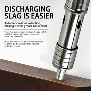 Cloueuse à plafond miniature portable facile à utiliser à faible bruit, cloueuse pneumatique industrielle manuelle de 1/2 pouce, cloueuse à béton pour mur - Product Image 5