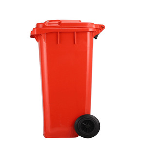 Outdoor <b>Plastic</b> Waste Bins 120L Rectangular Thickened With <b>Wheels</b> For Outdoor Use - Product Image 4