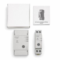Interrupteur relais WiFi Tuya sur rail DIN 63A 80A avec réenclenchement automatique et protection contre les surtensions et les sous-tensions CE IEC60947-5-1
