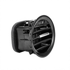 Grille d'aération ronde encastrée au plafond CFK020, noire électroplaquée, actionneur manuel, pièce HVAC - Product Image 5