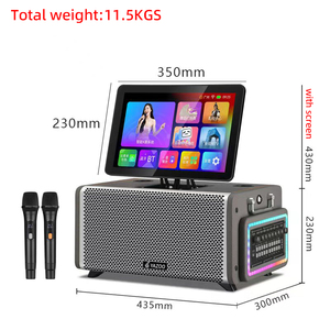 Nouveau modèle 2026 : <span class=keywords><strong>Enceinte</strong></span> Bluetooth portable double 5,5 pouces avec effets lumineux et microphone pour fêtes en famille et entre collègues - Product Image 1