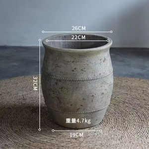 Outdoor Floor Decorative Big Fiberglass Flower Pot <strong>Garden</strong> Planter Frber Clay Pot Pots For <strong>Garden</strong> Decor