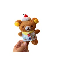 Porte-clés en peluche Rilakkuma Chef Pâtissier en gros – Adorable pendentif en peluche de dessin animé – Cadeau idéal pour les meilleurs amis et les couples