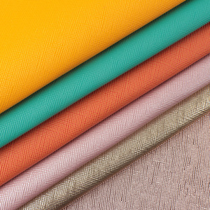 PVC Cross Pattern Faux <strong>Leather</strong> <strong>Sheets</strong> for Bag or Shoes - Product Image 2
