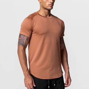 Benutzer definiertes neues Design Ihre eigene Trainings kleidung Polyester Spandex <span class=keywords><strong>Muscle</strong></span> Gym Active Wear <span class=keywords><strong>Muscle</strong></span> Fit T-Shirt Männer Fitness Dry Fit T-Shirt - Product Image 5