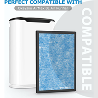Filtre à catalyseur froid de remplacement au charbon actif Duo-fiilter compatible avec le purificateur d'air Okaysou AirMax 8L