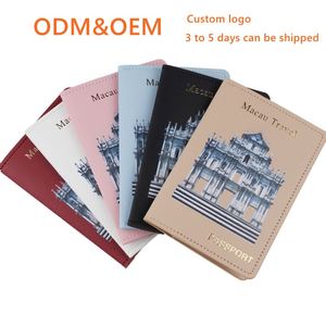 Factory Wholesale Pu Leather <b>Passport</b> Card <b>Holder</b> Travel <b>Wallet</b> Ticket Clip Logo Printing Waterproof Durable - Product Image 2