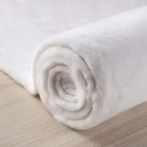 Kaninchenhaar flauschige Wolle gepolsterter Raum teppich Dekor Wohnzimmer Plüschteppich flauschiger Teppich-Bodenmatte