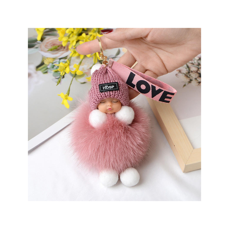 Pompom Sleeping Baby Gift Charming Decoration