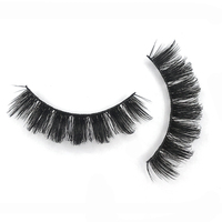 Cils en bande de volume russe Curl D avec logo personnalisé Cils en volume russe 3D doux et moelleux