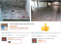Accessoires de carrelage de niveau standard professionnel entretoises de nivellement de carreaux de céramique système de nivelle
